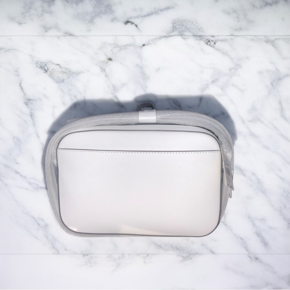 Michael Kors Jet Set Large Crossbody Bag-Optic White-R-$398 - Picture 5 of 6